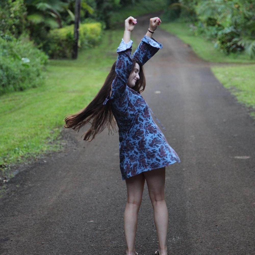 Bohemian dress off the shoulder